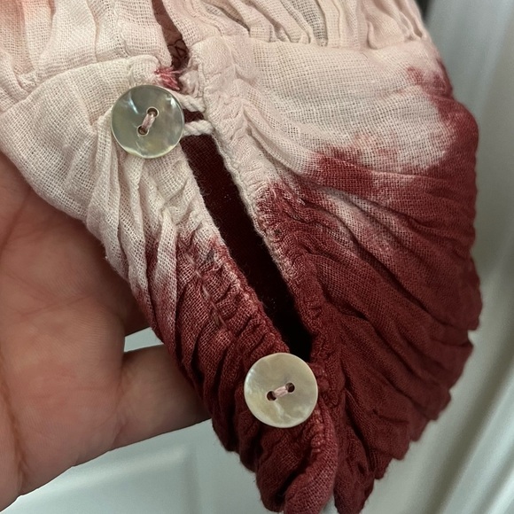 Jen's Pirate Booty Tie-Dye Boho Top Size - Picture 3 of 6